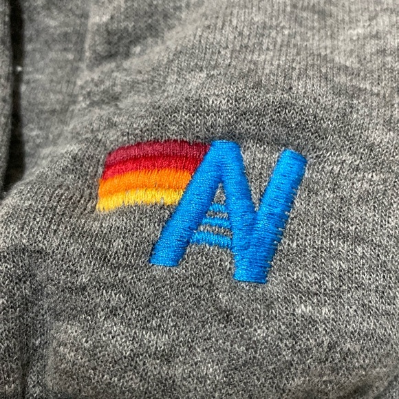 ❤️ Aviator Nation Rainbow Zip Sweater Pullover Size Medium - Picture 4 of 10